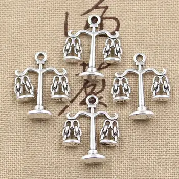 

6pcs Charms Libra Scales Of Justice 22x17mm Antique Making Pendant fit,Vintage Tibetan Bronze Silver color,DIY Handmade Jewelry