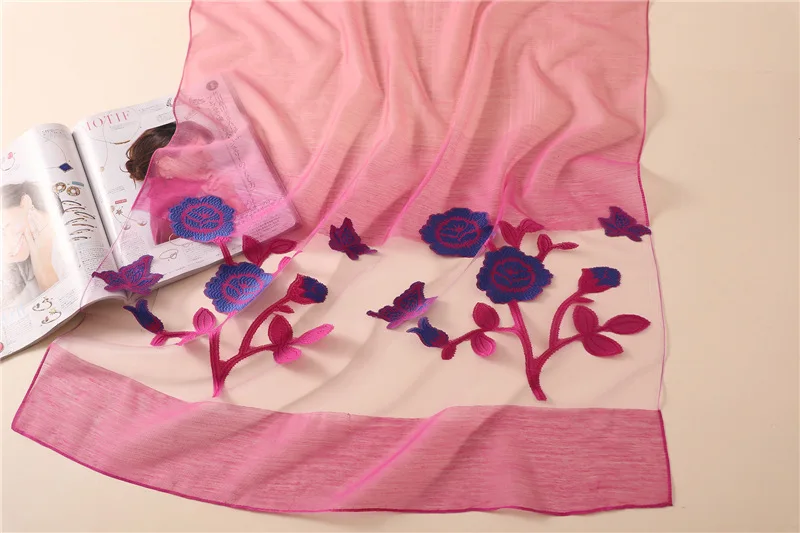 2019 сезон: весна-лето шелк шарфы для женщин для Мода Цветок Леди шали и обертывания бандана платки пляжные палантины пашмины
