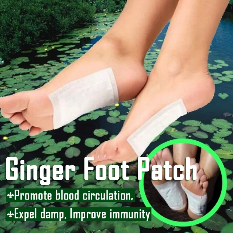 20PCS Tradition Chinese Detox Foot Patch Ginger Pads Improve Sleep