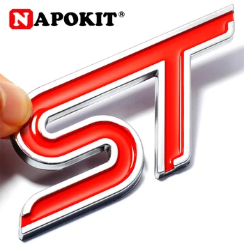 

ABS Plastic Emblem ST Sticker Label 3D ST Logo Sticker Sport Style for Ford Focus Fiesta Ecosport Kuga Mondeo Everest Accessory