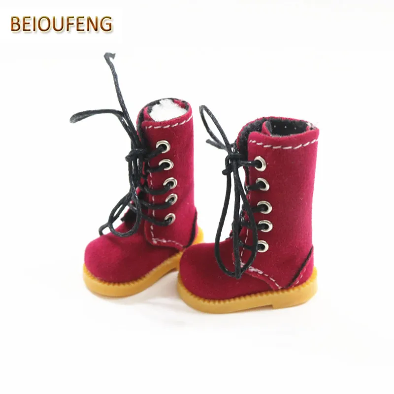 Beioufeng 3.8 سنتيمتر دمية أحذية عالية أحذية للدمى ، دمية حذاء عرضي رياضة للدمى ، 1/8 bjd دمية الأحذية ل blyth azone 6 زوج