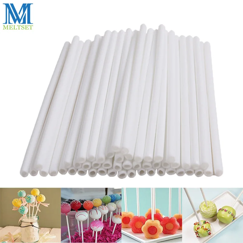 

50pcs/Set 15CM Long Pop Plastic Lollipop Stick for Lollipop Candy Chocholate Sugar Paste Tool