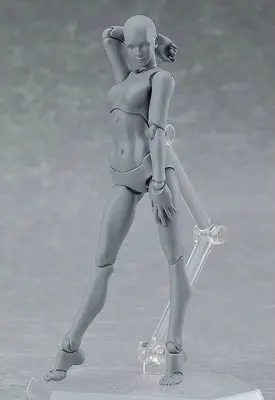 Figma He She подвижная фигурка для тела, игрушка для художника, художественная живопись, аниме модель, кукла, манекен, художественный эскиз, нарисованная кукла для человеческого тела - Цвет: gray female