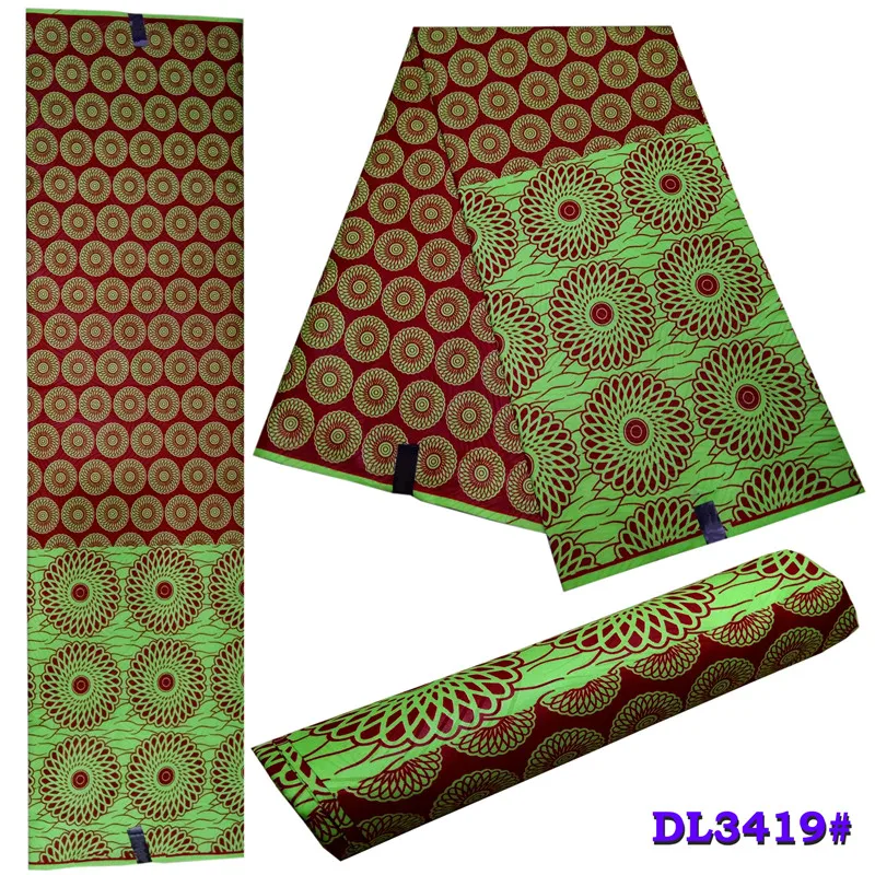 

New Coming Veritable Wax Block Java Prints Fabric Tissus Nice Style African Fabrics For For Fashion Costume Materia!DF-3108