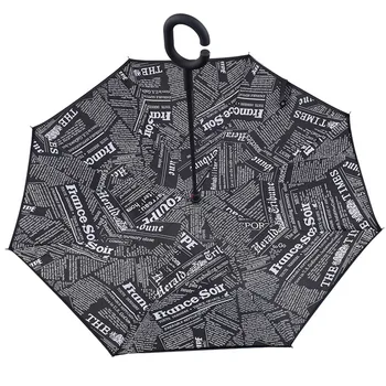 

2018 Hot Sale Windproof Reverse Folding Double Layer Inverted Umbrella Self Stand Rain/sun Women/men High Quality