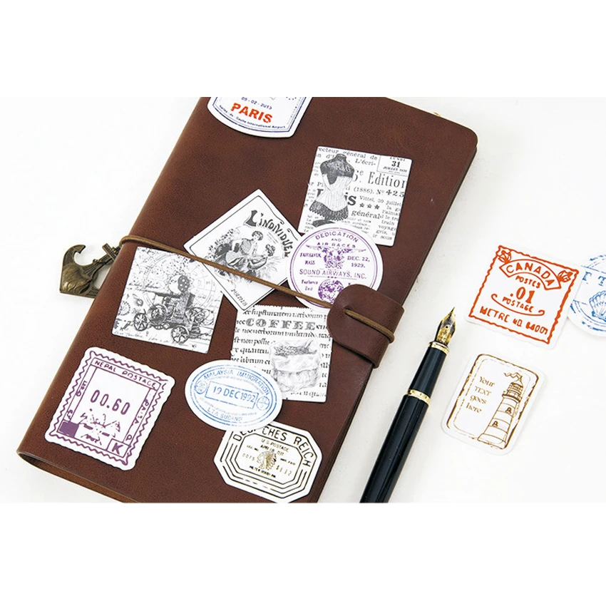 20 упаковок/партия Kawaii путешествия Postmark Мини Бумага запечатывание этикеток