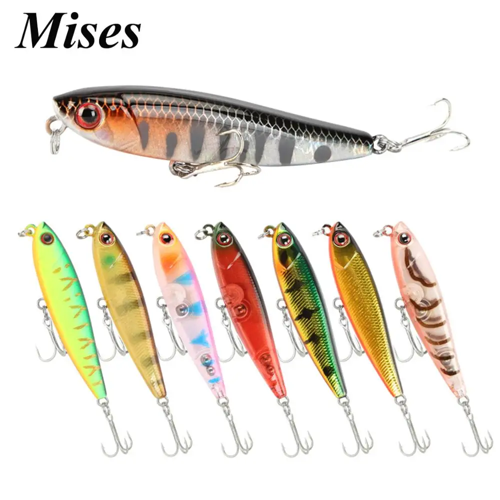 

Mises 5.5cm 3.5g Fifteen Colors Long Shot Sinking Bionic Pencil Lure Artificial Bait Hard Bait Fishing Lure Fishing Tackles