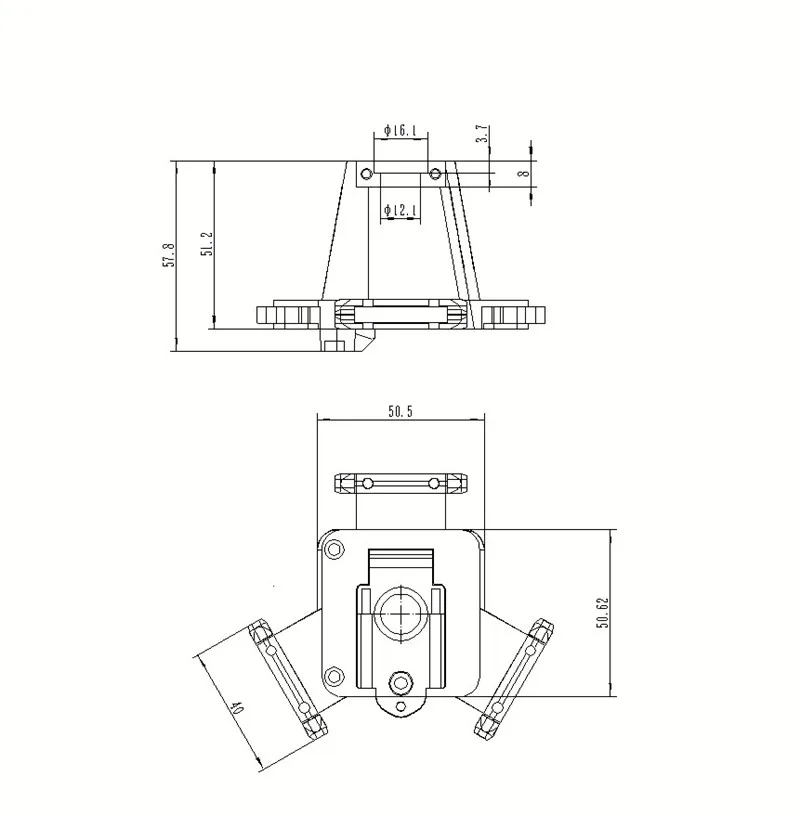 1 шт. автоматическое выравнивание V6 эффектор для V6 hotend Delta коссель 3D принтера