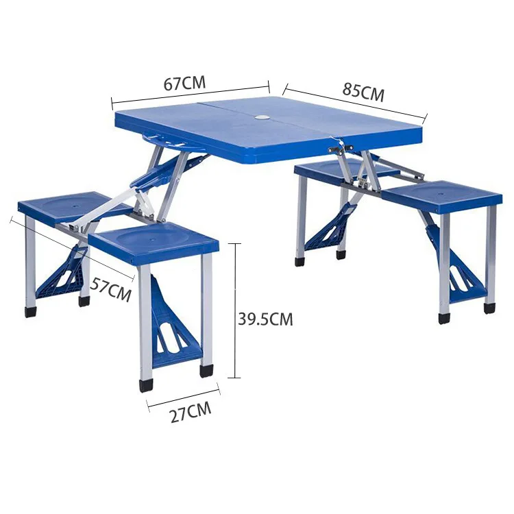 

Outdoors Fold Tables And Chairs Suit Suitcase Since Drive Portable Picnic Table Lin Tai Table Plastic RU