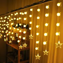 Фея 3,5 м 96LED декоративные лампочки гирлянды Хлопок Шар гирлянды огни Рождество год Праздник Вечеринка лампа для свадьбы освещение