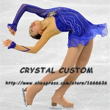 Профессиональные платья для фигурного катания на коньках для девочек, бренд, мода, соревнования в фигурном катании, платье DR2937