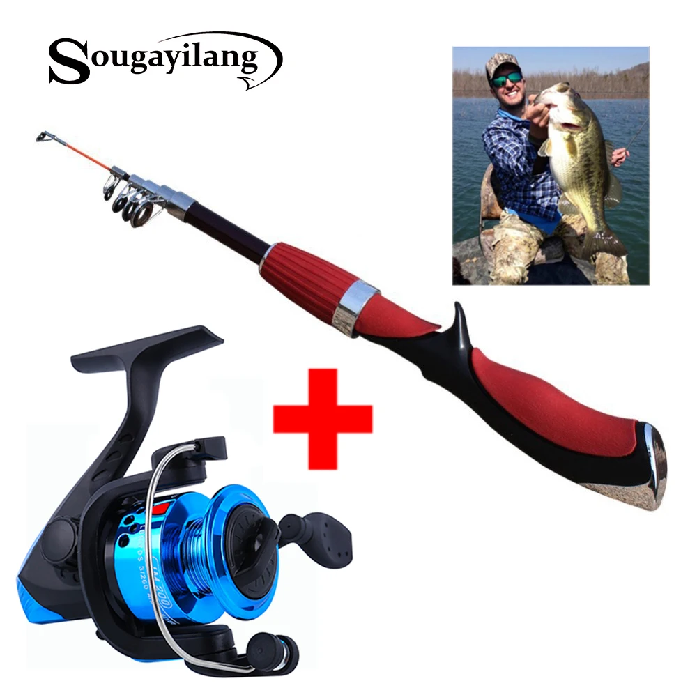 Sougayilang 140cm Ice Fishing Rod and Spinning Reel Combo Mini Carbon Ice Fishing Reel Set Sougayilang 140cm Ice Fishing Rod and Spinning Reel Combo Mini Carbon Ice Fishing Reel Set
