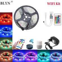 DC12V 2835 SMD RGB wifi Светодиодная лента 10 м 15 м умная гибкая лента светильник Magic Home APP Google Home Alexa Беспроводное управление ТВ светильник