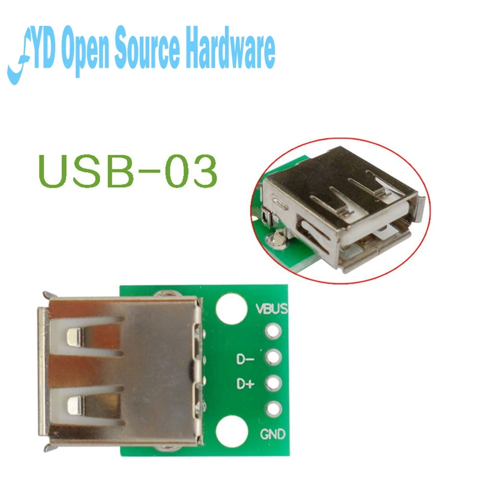 5 шт./лот USB-03 USB2.0 Женский до 4 P DIP-переключатель DIP плата адаптера модуль USB адаптер