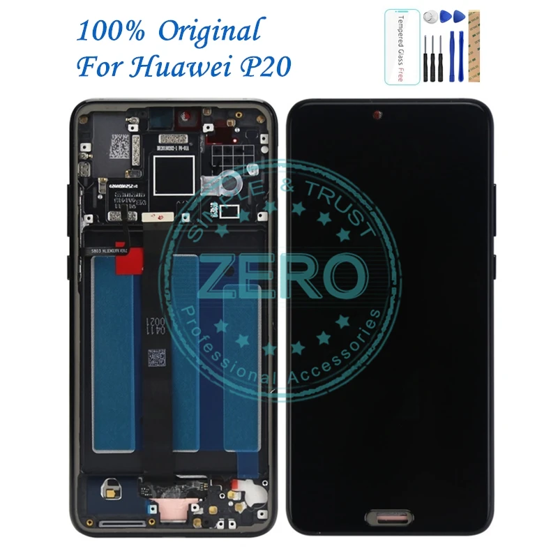 

Original For Huawei P20 LCD Display Screen 10 Touch Panel Display For Huawei P20 LCD Digitizer Replacement Repair Spare Parts
