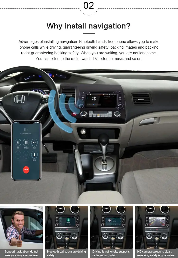 JDASTON Android 8,1 автомобильный мультимедийный плеер для Honda CIVIC 2006-2011 2Din автомобильный Радио gps автомобильный dvd плеер с навигацией плеер ips wifi стерео