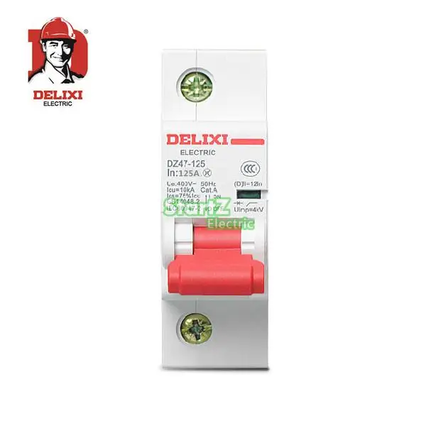 

125A 1P "C" Curvers 10KA Miniature Circuit Breaker DZ47S DELIXI MCB