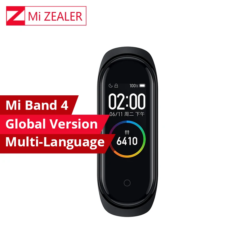 Глобальная версия Xiaomi Miband 4 умный Браслет пульсометр фитнес 3 цвета AMOLED экран Smartband фитнес