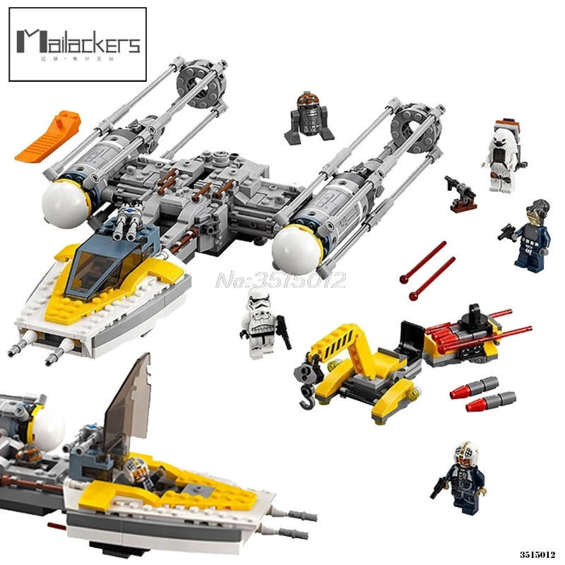 

Mailackers Legoing Star Series Wars 691Pcs Blocks The Y-wing Set Legoings Star Wars Friends Building Blocks Bricks StarWars Toys