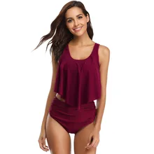 Бразильские танкини для девочек 2 шт купальник женский Лето пляжная одежда купальник для девочек Maio Maillot De Bain Femme