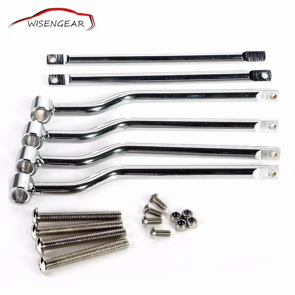 WISENGEAR Motorcycle Saddle bag Support Bars Mounts Bracket For Harley Kawasaki Honda Yamaha