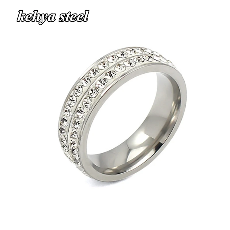 

Rhinestone Rings For Women Gold/Silver Finger Rings Female Wedding Engagement Rings Jewelry for Women Lovers Free Shipping