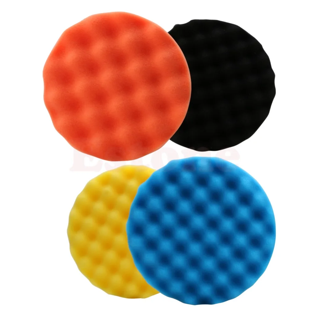 4Pcs 7 inch (180mm) Buffing Polishing Sponge Pad For Car Polisher Buffer
