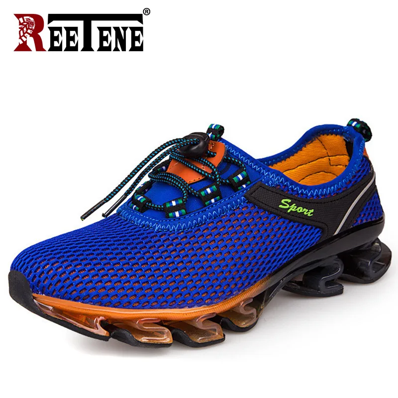 

REETENE Summer Style Male Mesh Sandals Shoes Men Outdoor Sneakers Breathable Mesh Shoes For Men Casual Walking Soft Footwear