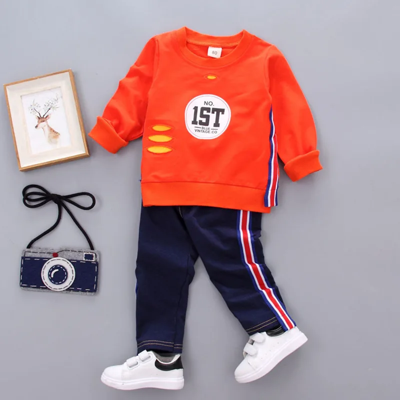 Korean Children's Clothing Autumn Little Baby Boy Cotton Suit Children