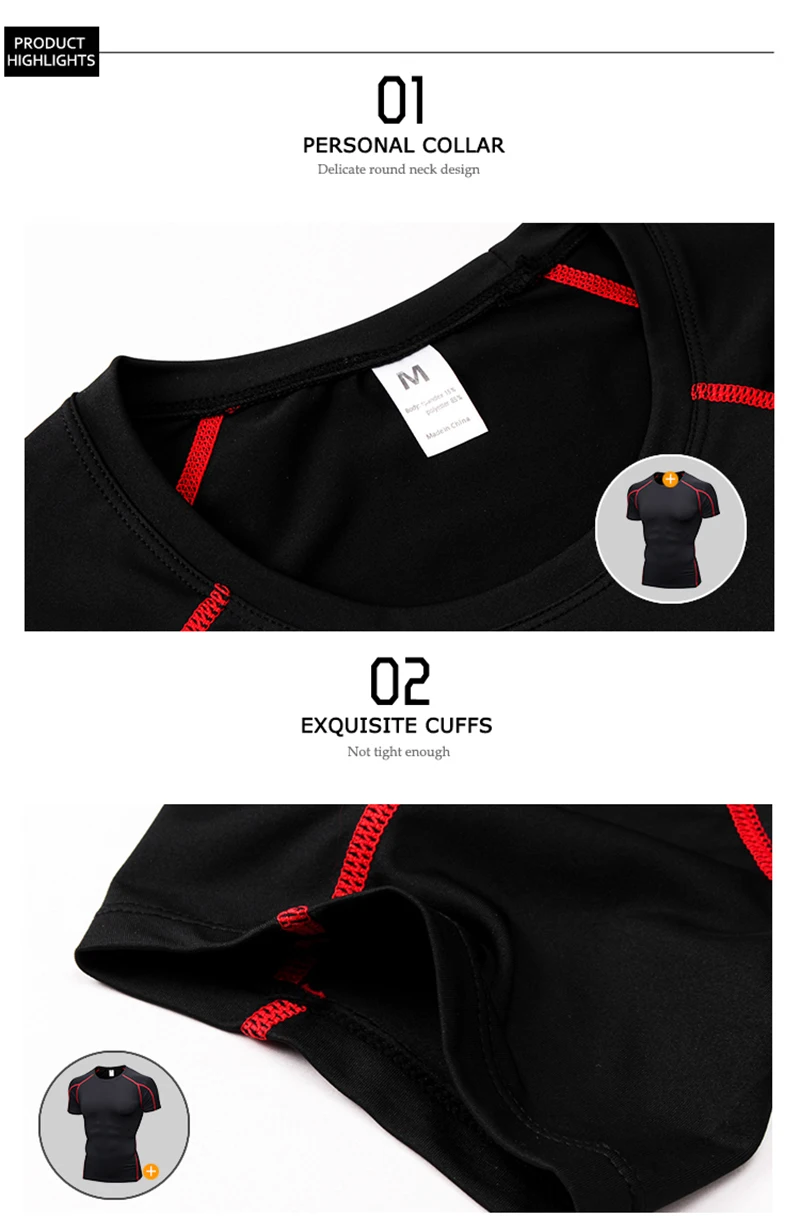 Новые мужские футболки быстросохнущая облегающая фитнес футболки для бега мужские однотонные с коротким рукавом спортивные футболки для спортзала Мужская спортивная одежда