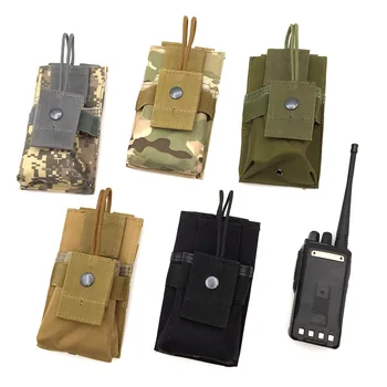 

Adjustable Nylon MOLLE Radio Holder Tactical Walkie Talkie Pouch