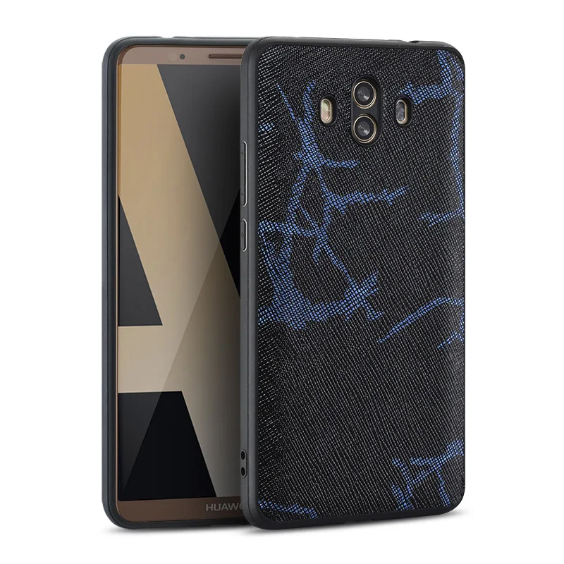 

Wangcangli Genuine Leather Pattern phone case for huawei mate 10 luxury phone protection case all inclusive phone case
