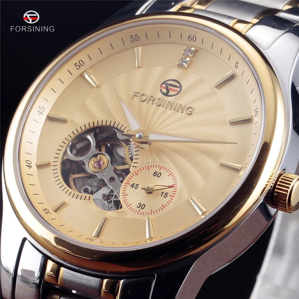 Fashion Luxury Brand FORSINING Mens Watch Tourbillon Hollow Automatic Mechanical Wristwatch For Men Gift Stainless Steel Watches Fashion Luxury Brand FORSINING Mens Watch Tourbillon Hollow Automatic Mechanical Wristwatch For Men Gift Stainless Steel Watches