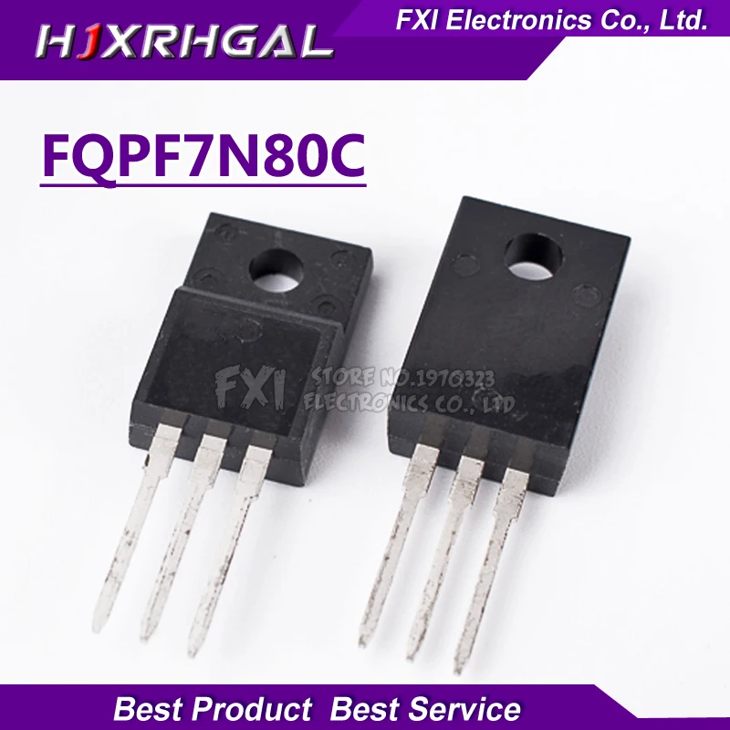 

10pcs FQPF7N80C 7N80 7N80C switch 800V7A new original