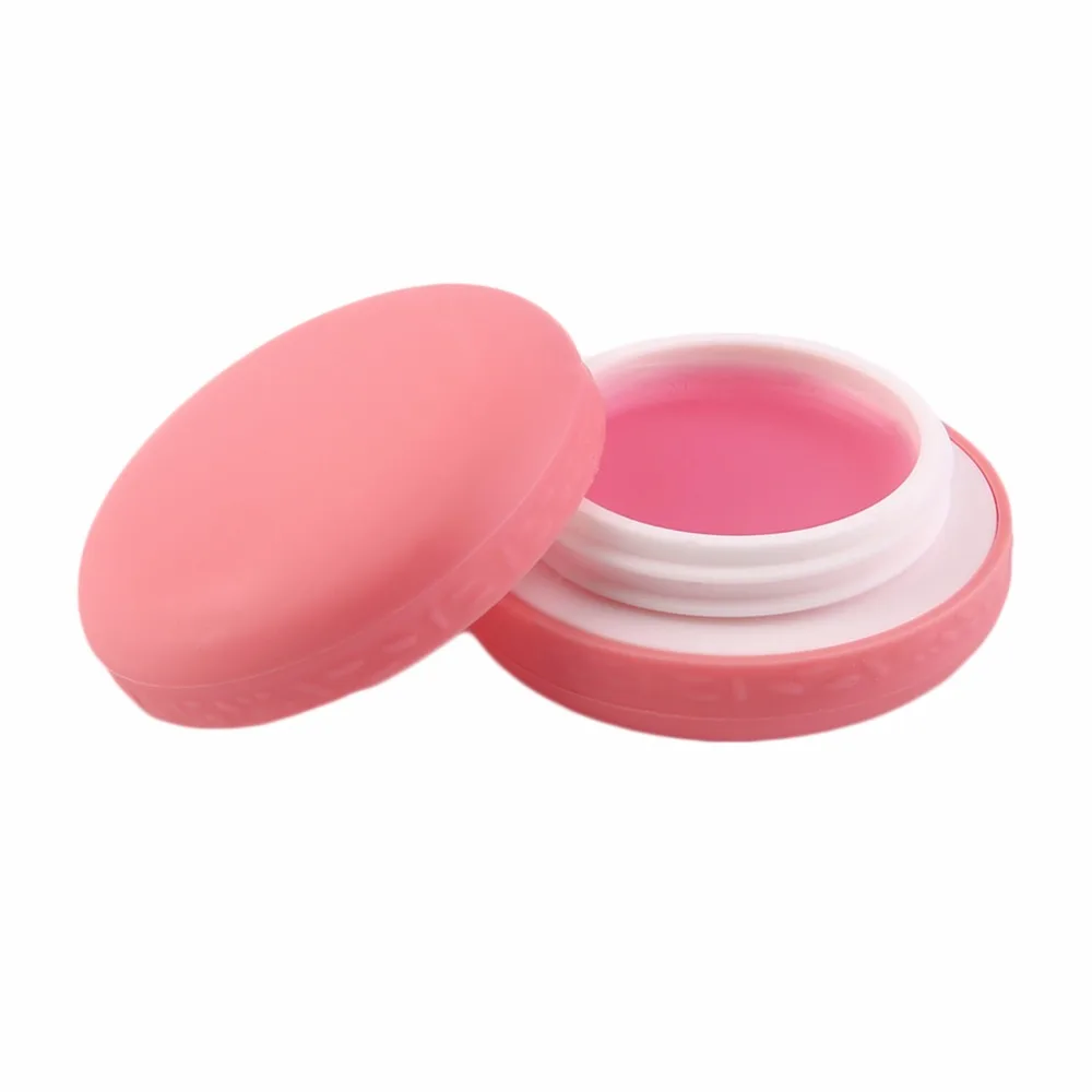 Macarons Lip Balm Round candy Natural Plant lip gloss Lipstick Fruit Embellish Lip Balm (7)