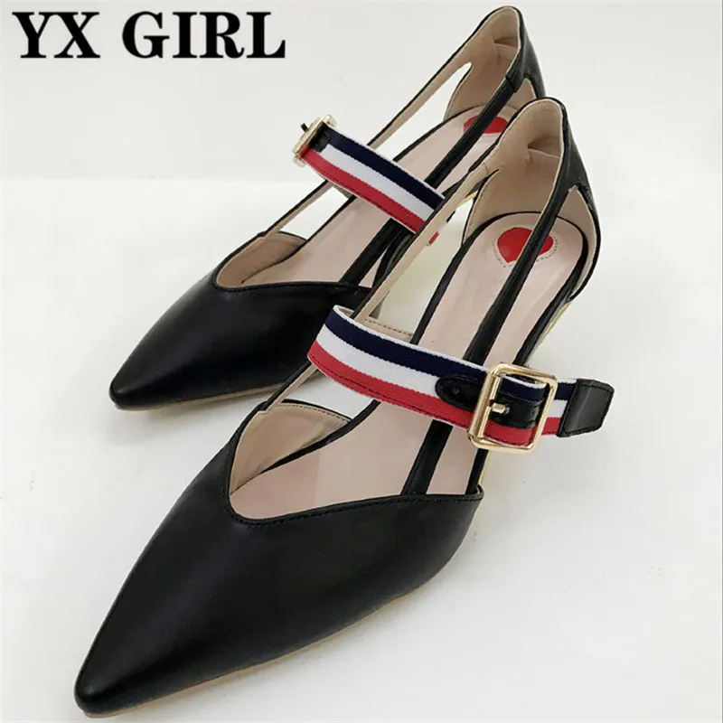 

YX GIRL Superstar style Brand Shoe Pointed Toe Party Wedding Luxury High Heels Women Pumps Causal Runway Sandals Drop shipping