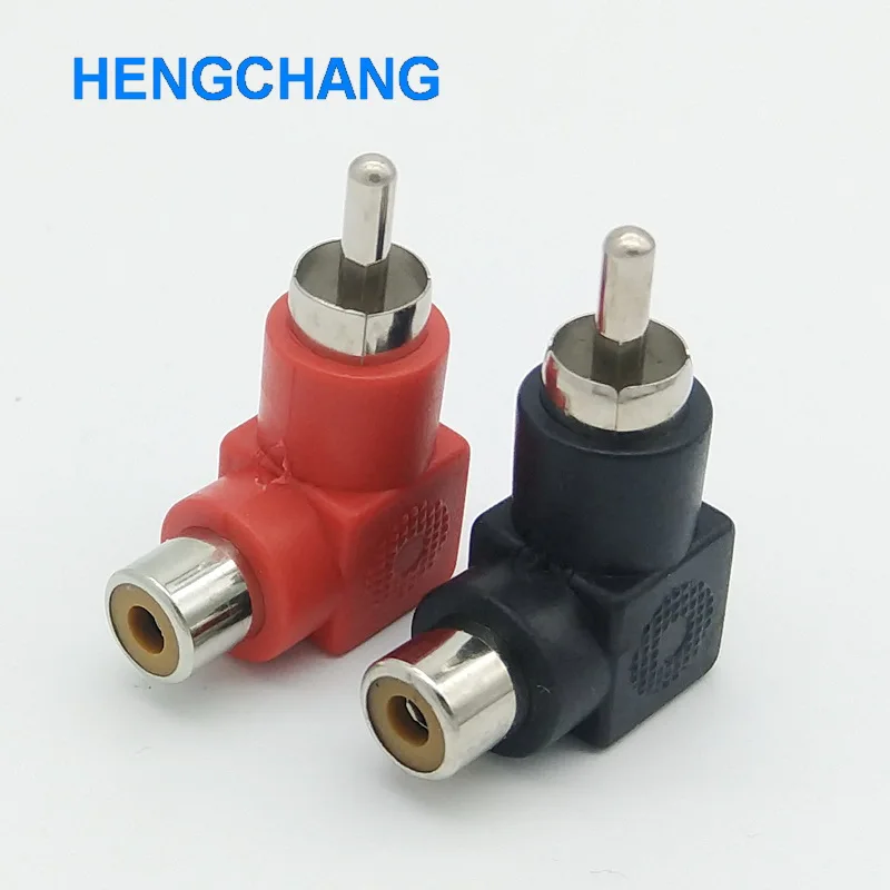

10pcs RCA Connector Plug Adapter Male to Female 90 Degree Right Angle RCA Connector