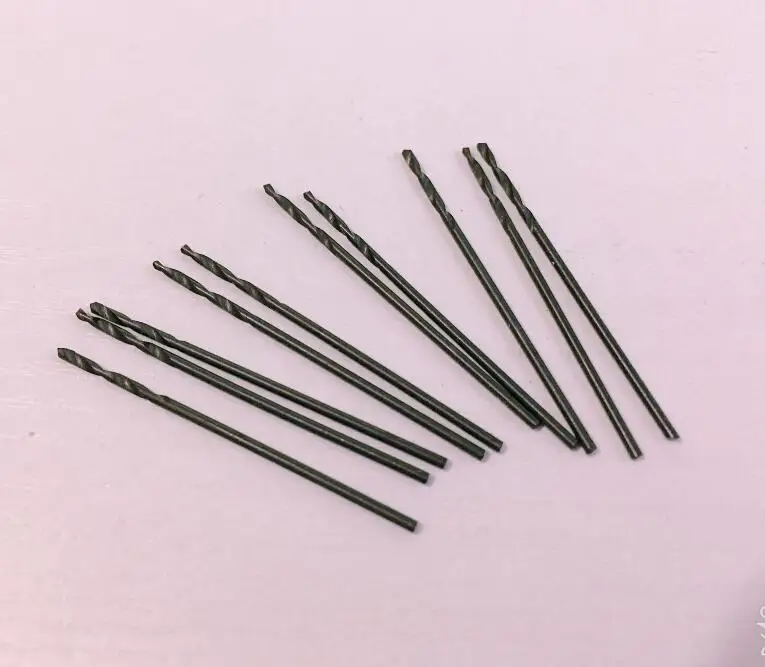 10PCS 0.5/0.6/0.7/0.8/0.9/1.0mm HSS straight shank twist drill Carbon Steel Material bit Wood Metal