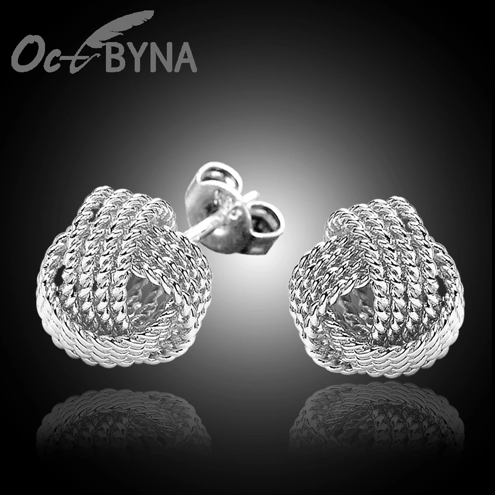 

Fashion Silver Plated Tennis Stud Earings For Women Cute Gold Ball Earring Girls Ear Studs Gifts Jewelry