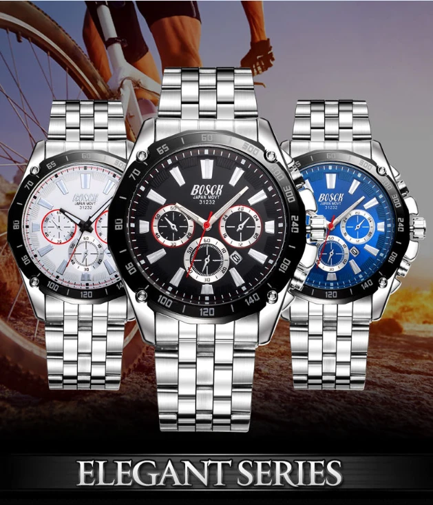 

BOSCK Hot Mens Watches Military Army Top Brand Luxury Sports Casual Waterproof Mens Watch Quartz Stainless Steel Man Wristwatch