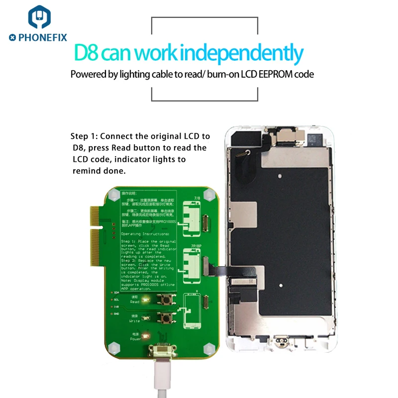 Jc Pro1000s Ambient Light Sensor Lcd Touch Screen Photosensitive Jc Pro1000s Ambient Light Sensor Lcd Touch Screen Photosensitive Vibration Data Module For Iphone 8 8p X Xs Max Replace