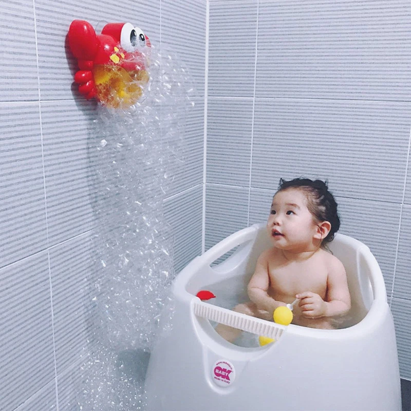 New Arrival Baby Bath Toy Bubble Crabs Kids Pool Swimming Bathtub Soap Machine With Music Funny Bath Automatic Bubble Maker Toys