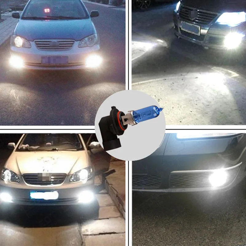 2 шт. комплект фары автомобиля лампы 9005 HB3 55 Вт белый галогенные лампы свет 12 В 6000 К противотуманных фар
