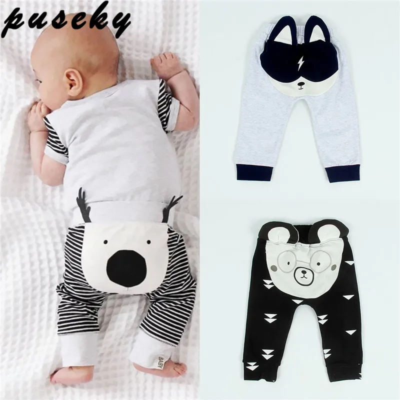 

Puseky Cute Animal Newborn Baby Boy Girl Harem Pant 0-24M Infant Bebes 3D Long Pants Trouser Bottoms Toddler Kids Clothes 0-24M