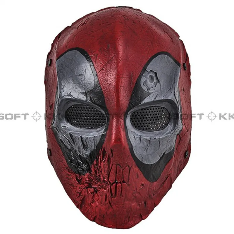 Пейнтбольная вечерние для вечеринки Airsoft wire mesh Dead Pool Army of Two Full Face mask bd8869