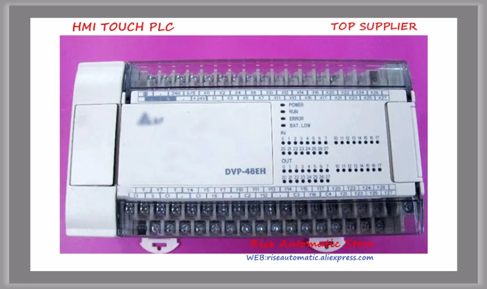 Фото Новый оригинальный релейный выход DVP48EH00R2 PLC 24DI 24DO №2