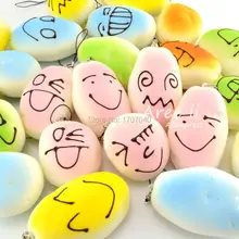 30 шт./лот DIY Улыбка Выражение картофеля мягкими мягкий хлеб Ароматические дети Игрушечные лошадки Коллекционные вещи