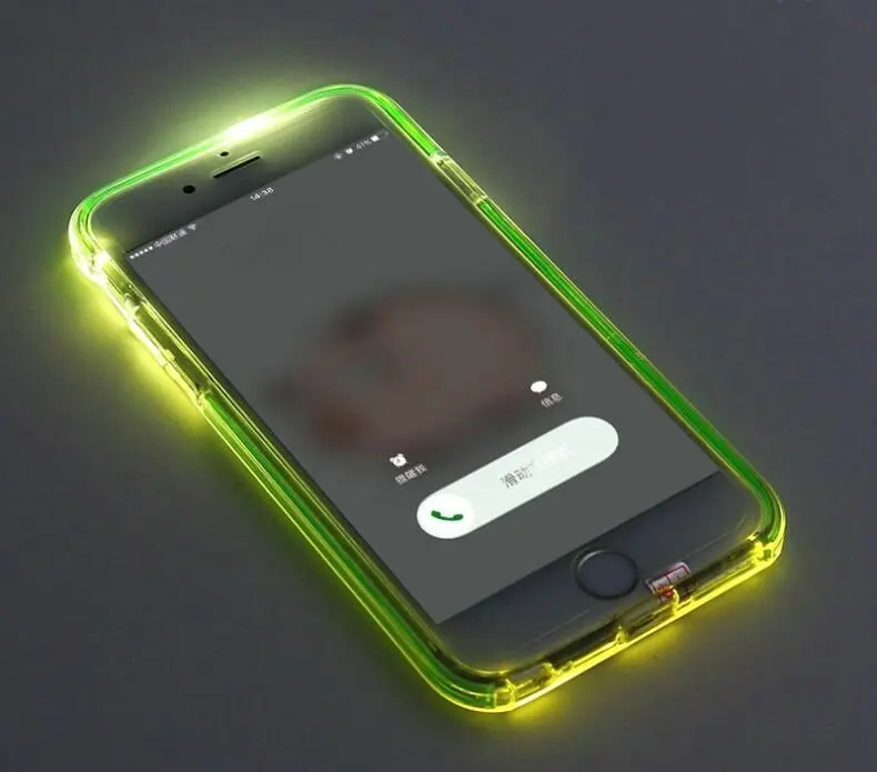 

Clearance Anti-knock LED Flash Alerts Case For Iphone 8 6 6s 7 Plus 5 5S SE Call Reminding Phone Case For iPhone 7 Plus