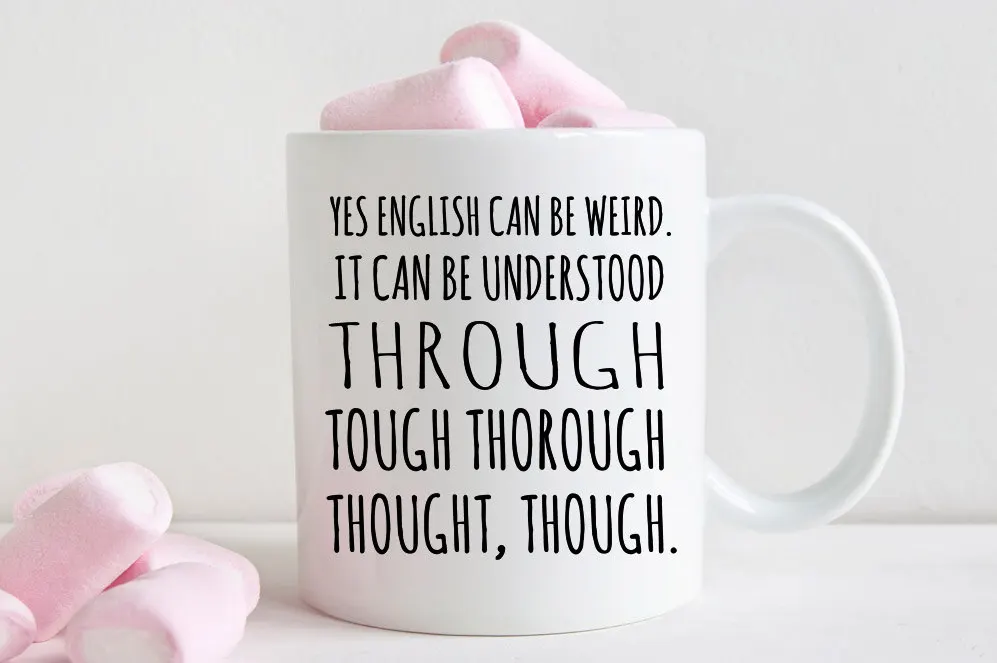 English teacher gift Mugs Coffee Mug Tea mugen home decal beer in Mugs