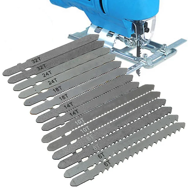 14pcs Set Jigsaw Blades Assortment T Shank Jig Saw for Bosch Metal Plastic Wood